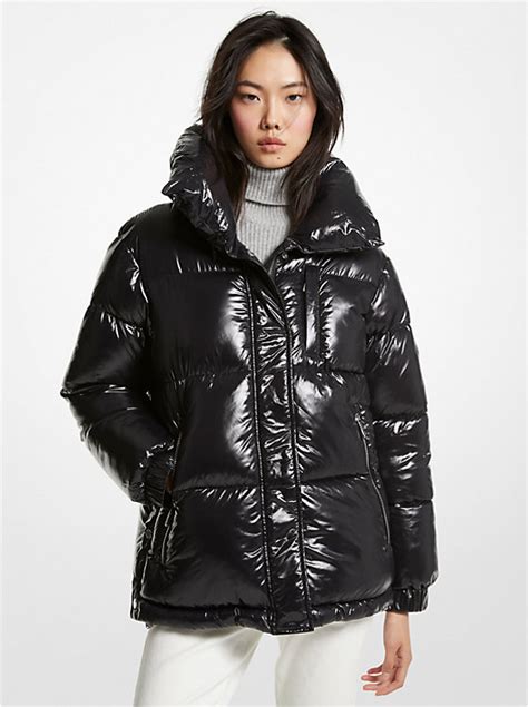 michael kors ciré quilted puffer jacket|Michael Kors puffer jacket sale.